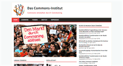 Desktop Screenshot of commons-institut.org