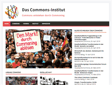 Tablet Screenshot of commons-institut.org